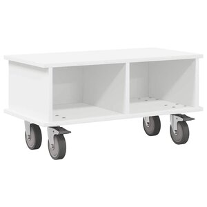 vidaXL Meuble TV Blanc 68 5 x 35 x 35 cm Bois d'ingénierie