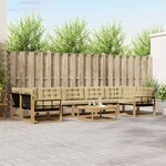 vidaXL Ensemble de canapés d'extérieur 8 Pièces Blanc et Beige