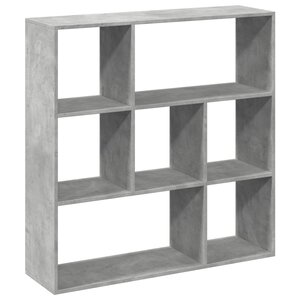 vidaXL Étagère séparatrice de pièce gris béton 102x29x103 5 cm