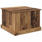 vidaXL Table basse Bois Ancien 50 x 50 x 35 cm Bois d'ingénierie