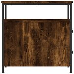 vidaXL Tables de chevet 2 Pièces chêne fumé 30x60x60 cm bois d'ingénierie