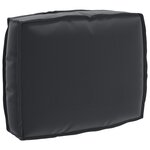 vidaXL Coussin de palette pour dossier noir 50 x 40 x 12 cm en tissu Oxford