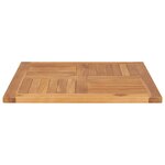vidaXL Dessus de table Bois de teck solide 70x70x2 5 cm