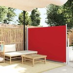 vidaXL Auvent latéral rétractable de patio 140x500 cm Rouge