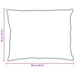vidaXL Oreillers 2 Pièces Blanc 70 x 90 cm 130gsm 100  coton