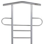 vidaXL Chaise valet de nuit lot de 2 métal