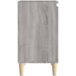 vidaXL Meuble d'évier sonoma gris 58x33x60 cm bois d'ingénierie