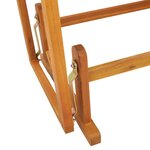 vidaXL Banc à bascule de jardin Marron 110 x 59 x 97 cm