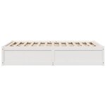 vidaXL Cadre de lit sans matelas blanc 120x200 cm bois de pin massif
