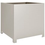 vidaXL Jardinière 50x50x50 cm acier résistant aux intempéries