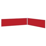 vidaXL Auvent latéral rétractable de patio 170x1200 cm Rouge