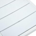vidaXL Chaises de jardin lot de 4 Blanc PEHD Aspect de bois