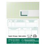 Registre 32x24cm Objets mobiliers - Spécial brocanteurs et antiquaires 100 pages - Bleu EXACOMPTA