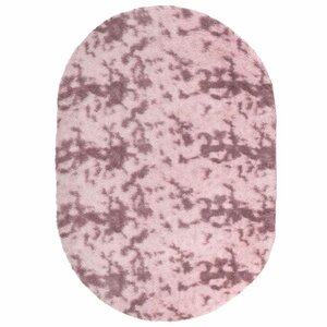 vidaXL Tapis Shaggy à poils longs NAVARRA rose poudré 300x200 cm