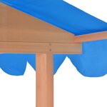 vidaXL Maison de jeu d'enfants et bac à sable Bois de sapin Bleu UV50
