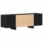 vidaXL Meuble TV Noir 120 x 30 x 40.5 cm Bois d'ingénierie