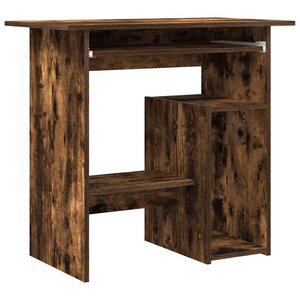 vidaXL Bureau Chêne fumé 80x45x74 cm Bois d'ingénierie