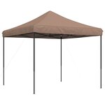 vidaXL Tente de fête 292 x 292 x 315 cm Marron Tissu Oxford