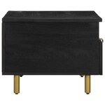 vidaXL Table basse noir 80x54x40 cm bois d'ingénierie