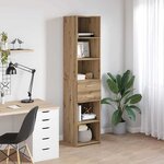 vidaXL Haut Armoire avec tiroir Chêne artisanal 40 x 42 5 x 185 cm