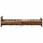 vidaXL Cadre de lit sans matelas vieux bois 180x200 cm bois ingénierie