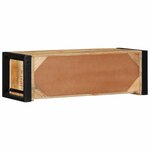 vidaXL Meuble TV 80x30x25 cm bois massif de manguier brut