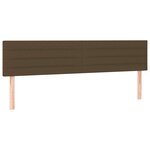 vidaXL Sommier à lattes de lit et matelas marron foncé 120x190cm tissu