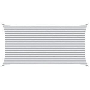 vidaXL Voile d'ombre Gris clair et blanc 6 x 3 m