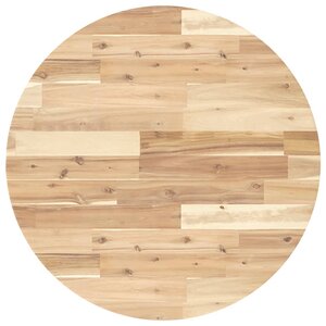vidaXL Dessus de table rond Ø70x2 cm bois massif d'acacia