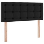 vidaXL Lit de Rangement Noir 120 x 200 cm Cuir synthétique