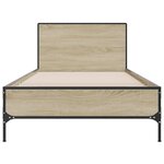 vidaXL Cadre de lit sans matelas chêne sonoma 90x200 cm