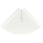 vidaXL Étagère flottante avec étagère 2 Pièces Blanc 24 x 24 x 2 cm