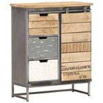 vidaXL Buffet 60 x 30 x 70 cm Bois de manguier massif