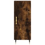 vidaXL Buffet Chêne fumé 34 5x34x90 cm Bois d'ingénierie