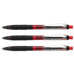 Porte-mines Q-Erase  0 5 mm  noir/rouge x 3 PENTEL