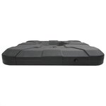 vidaXL Ensemble de base pour parapluie 2 Pièces Noir 88.5 x 88.5 x 12 cm