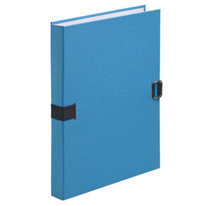 Chemise extensible fibres papier 100% recyclées coloris bleu EXACOMPTA