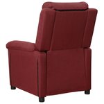 vidaXL Fauteuil inclinable Rouge bordeaux Tissu