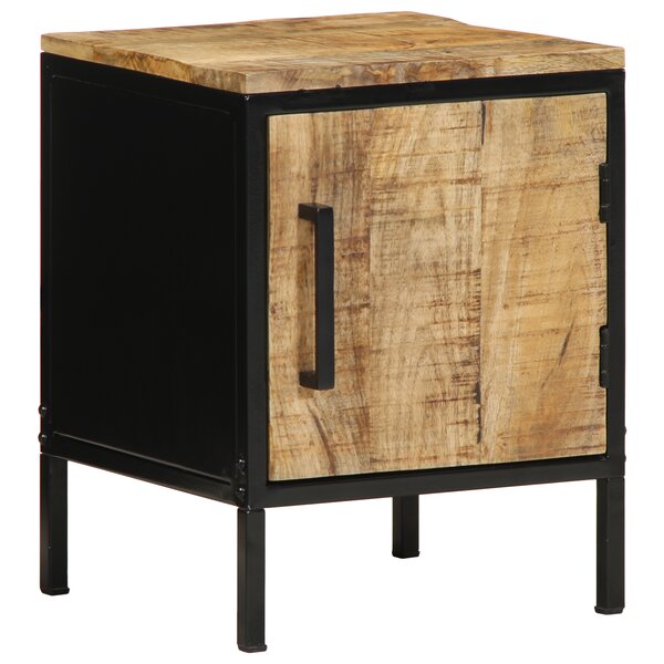 vidaXL Table de nuit 30 x 30 x 40 cm en bois d'acacia brut
