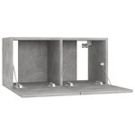 vidaXL Meubles TV 4 Pièces Gris béton 60x30x30 cm Aggloméré