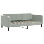 vidaXL Lit de jour avec lit gigogne et tiroirs 100x190 cm velours