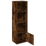vidaXL Bibliothèque chêne fumé 31x24x102 cm bois d'ingénierie