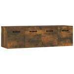 vidaXL Armoires murales 2Pièces Chêne fumé 80x35x36 5cm Bois d'ingénierie