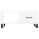 vidaXL Table basse blanc 90x50x40 cm bois d'ingénierie