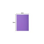 Paquet De 50 Chemises 2 Rabats Rock''s 210 - 24x32cm - Violine - X 5 - Exacompta