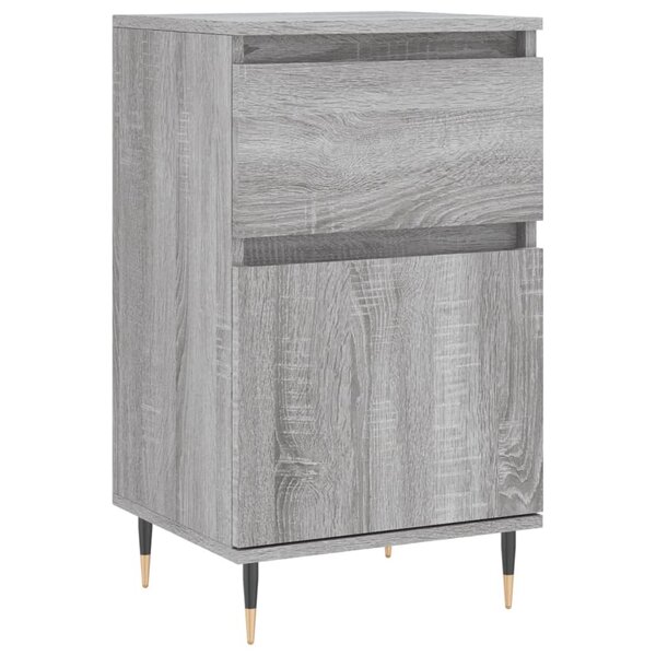vidaXL Buffet sonoma gris 40x35x70 cm bois d'ingénierie