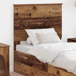 vidaXL Tête de lit Bois Ancien 80 cm Bois d'ingénierie