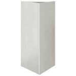 vidaXL Jardinières 2 Pièces triangulaire 40x34 5x70 cm acier inoxydable