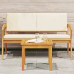 vidaXL Table d'appoint Marron Bois d'acacia massif