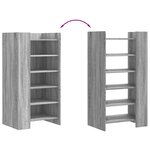 vidaXL Armoire à chaussures sonoma gris 52x37 5x100 cm